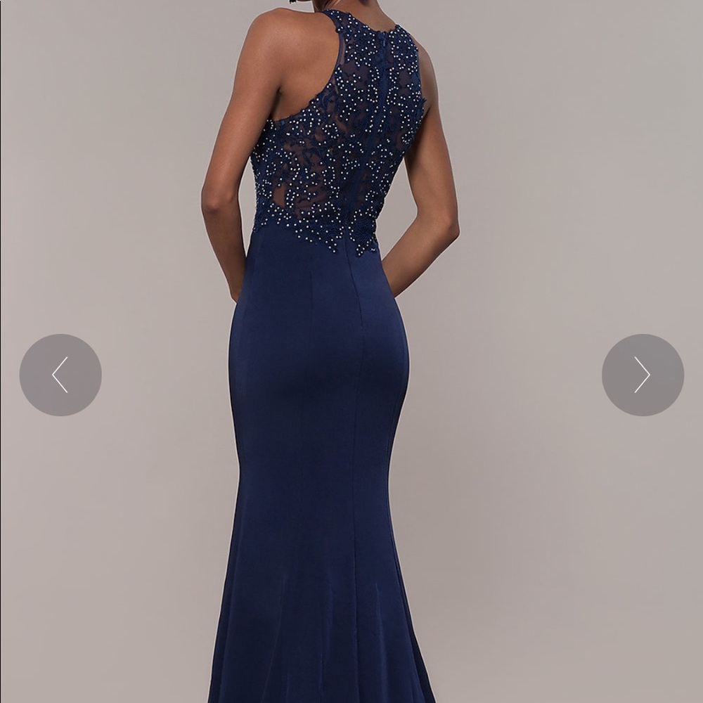 Navy Blue Ball Gown